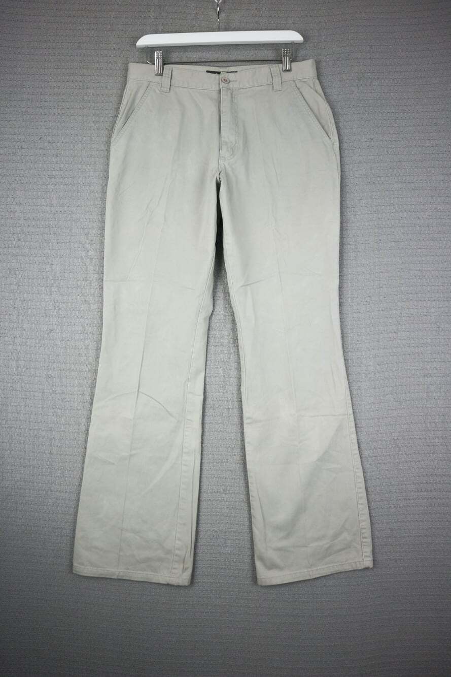 Levi's Silver Tab Womens Cream Bootcut Flare Slacks Size 30x33 fits 32x32